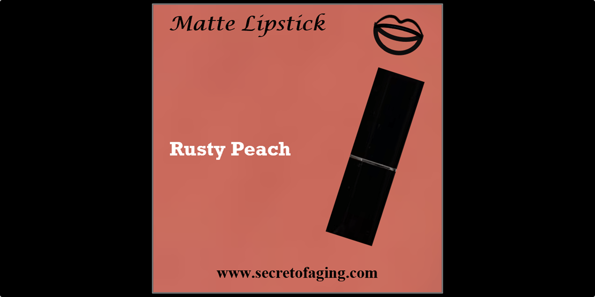 Rusty Peach Matte Lipstick by Secret of Aging