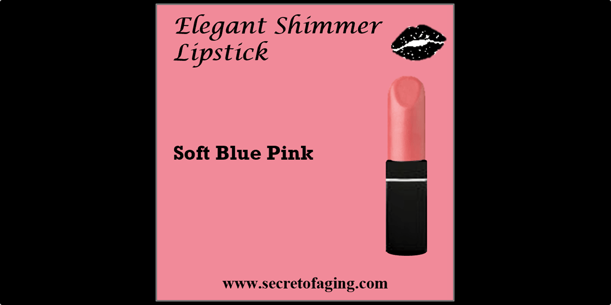 Soft Blue Pink Elegant Shimmer Lipstick by Secret of Aging