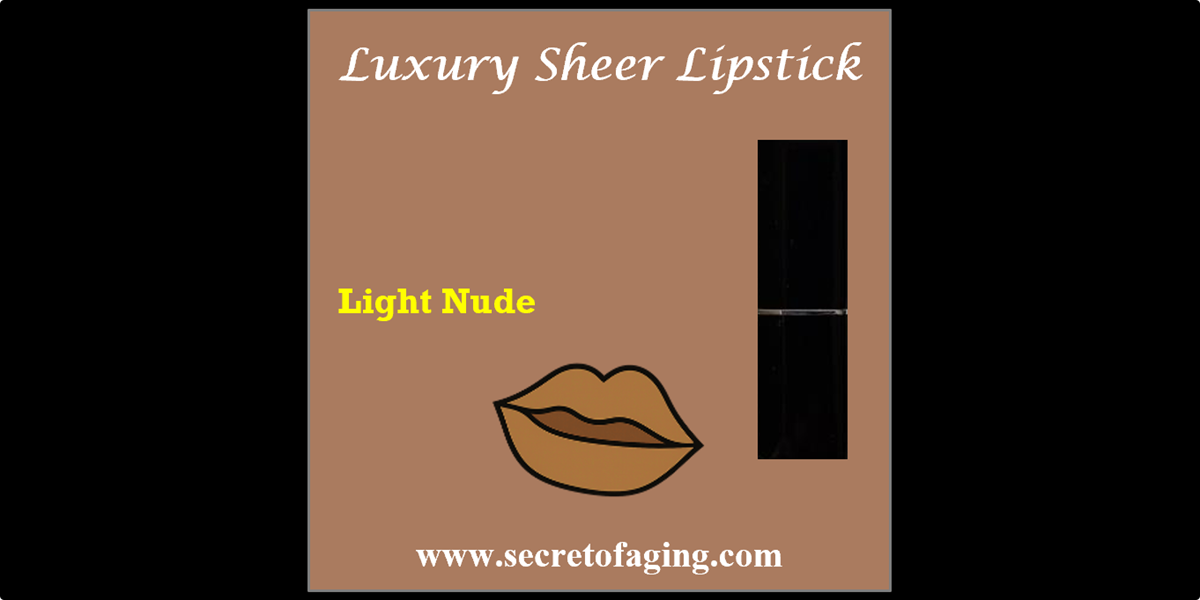 Light Nude Luxury Sheer Lipstick by Secret of Aging