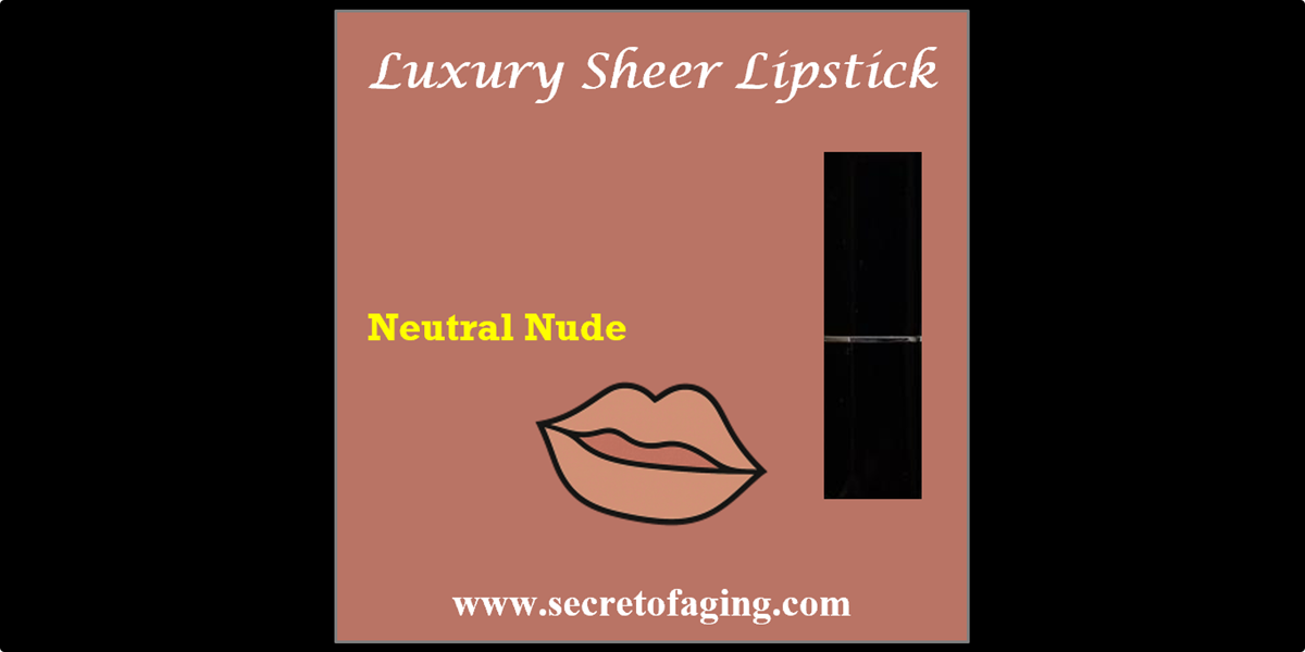 Neutral Nude Luxury Sheer Lipstick by Secret of Aging