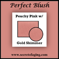 Peachy Pink with Gold Shimmer