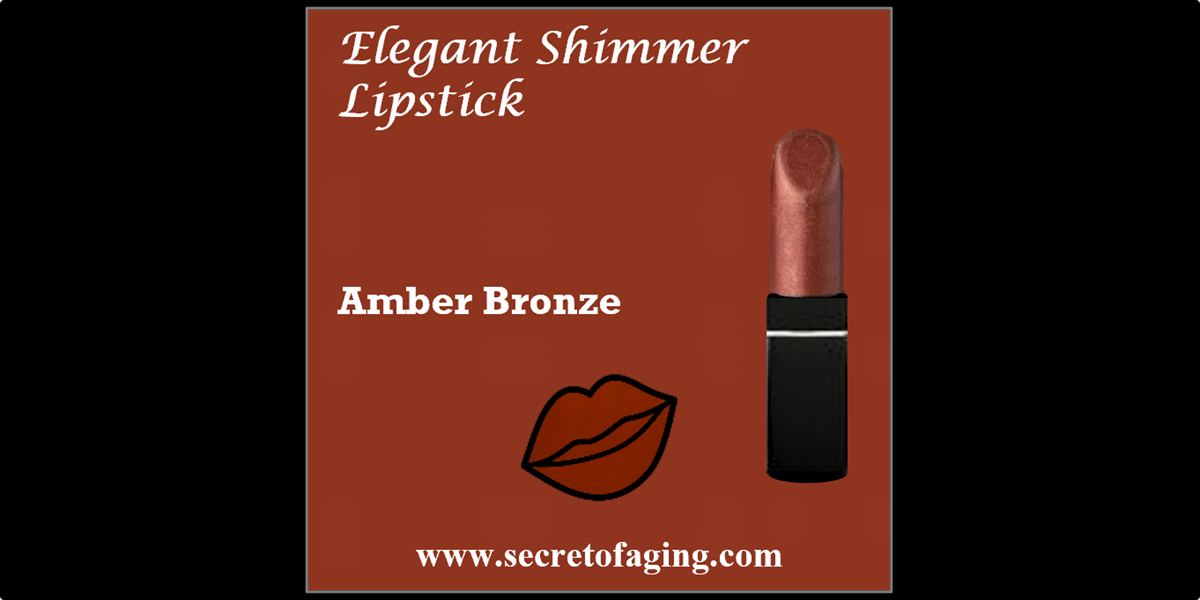 Amber Bronze Elegant Shimmer Lipstick