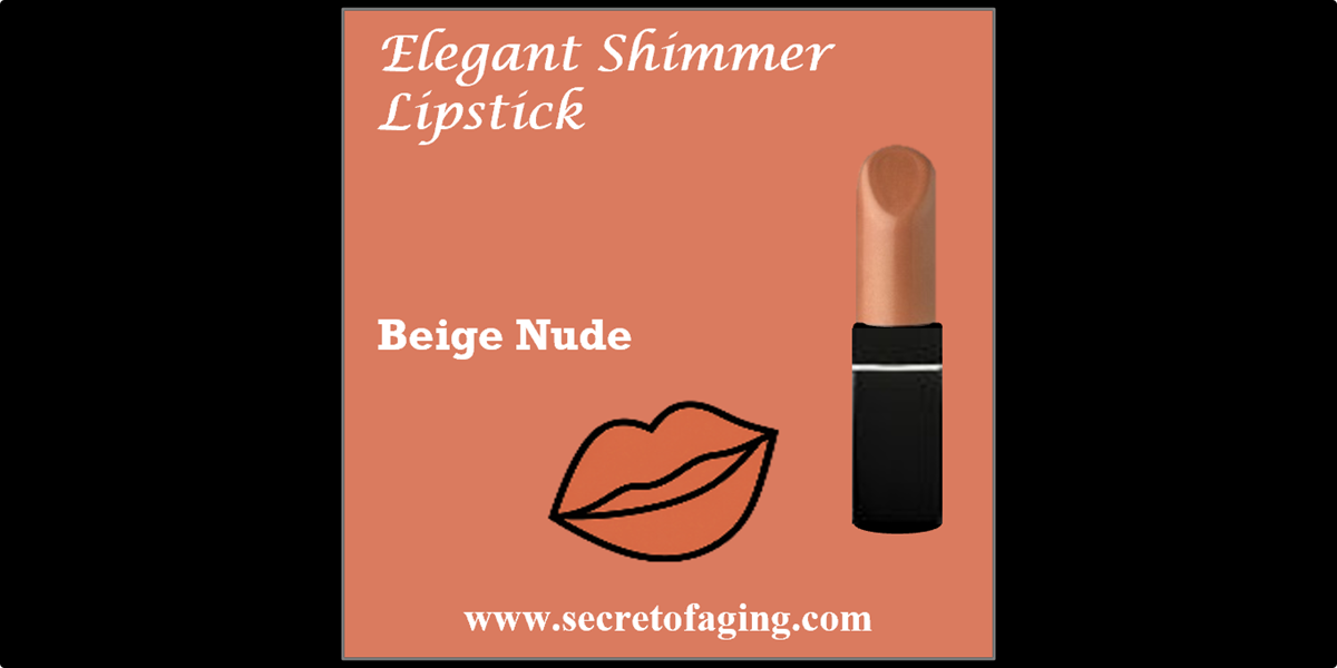 Beige Nude Elegant Shimmer Lipstick