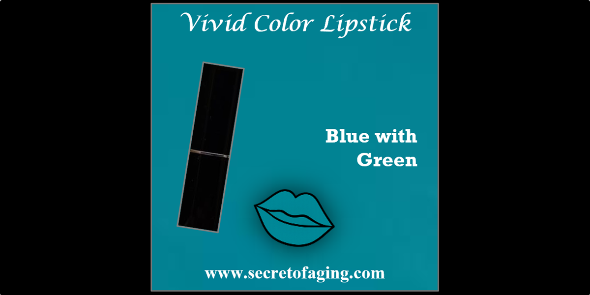 Blue with Green Undertone Vivid Color Lipstick