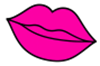 Bright Fluorescent Pink Lip