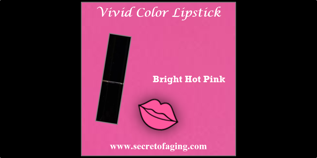 Bright Hot Pink Vivid Color Lipstick