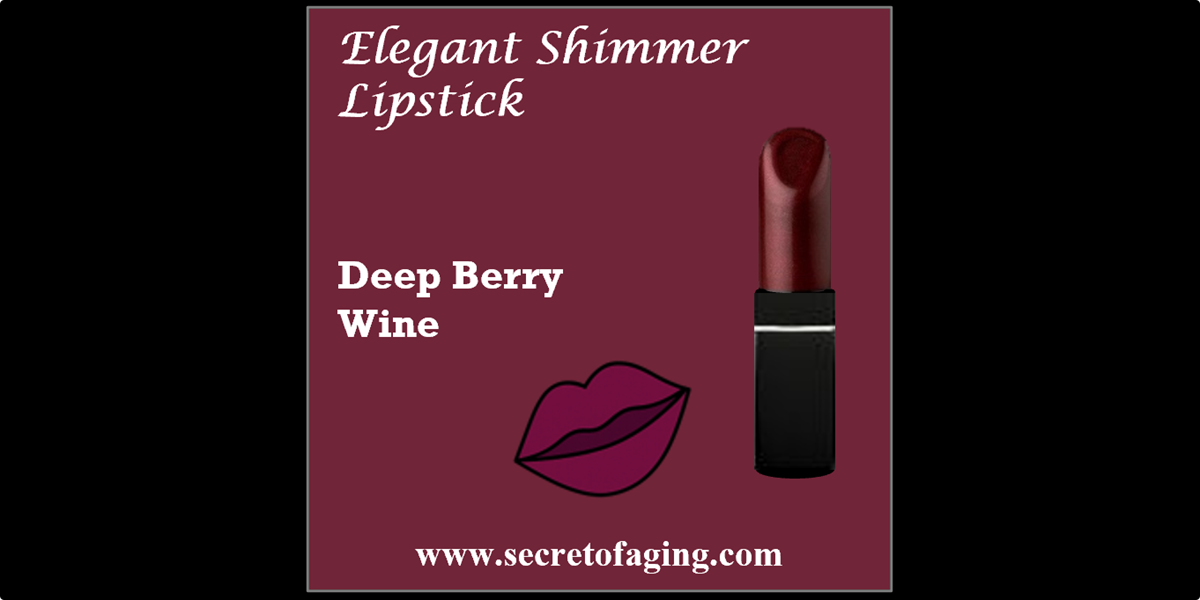 Deep Berry Wine Elegant Shimmer Lipstick