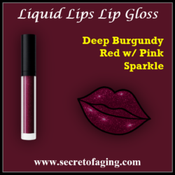 Deep Burgundy Red with Pink Sparkle