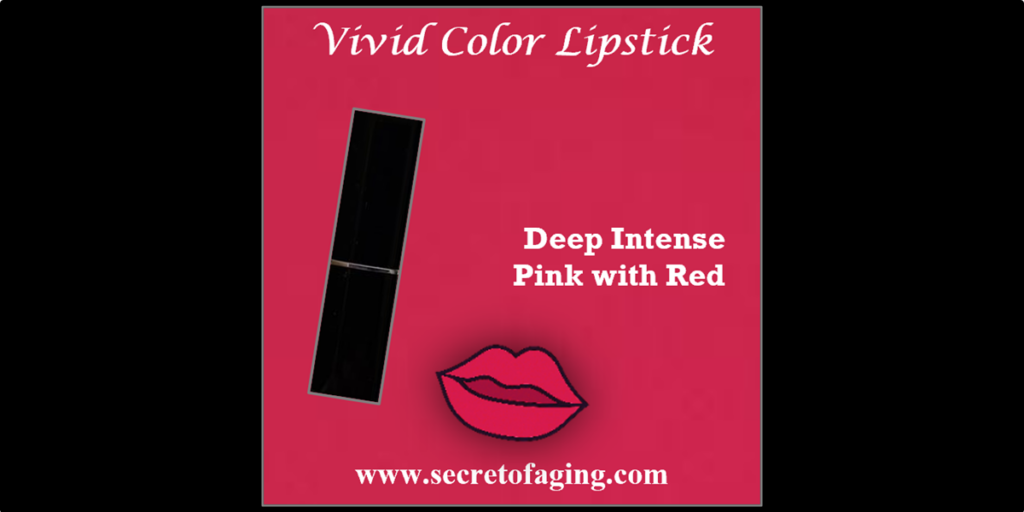 Deep Intense Pink with Red Undertone Vivid Color Lipstick