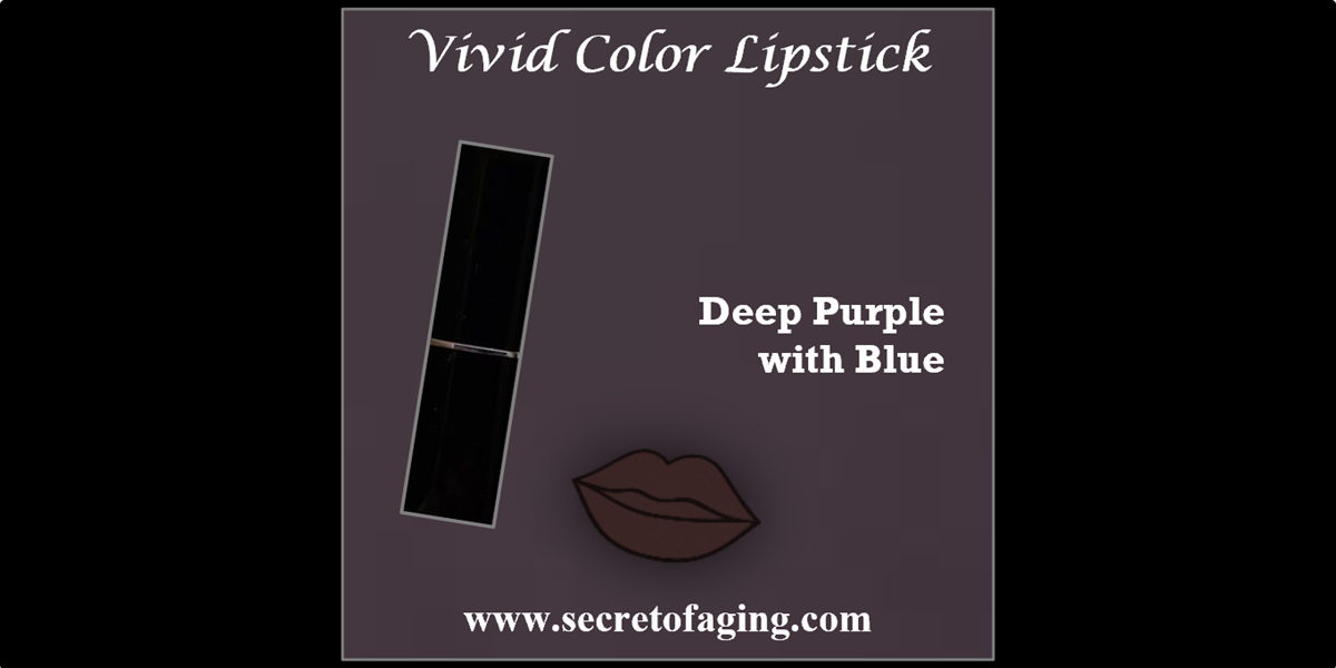 Deep Purple with Blue Undertone Vivid Color Lipstick