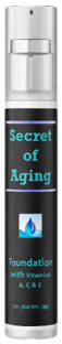 Foundation with A C E Bottle and Label by Secret of Aging