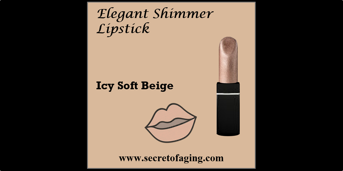 Icy Soft Beige Elegant Shimmer Lipstick