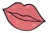 Light Peach with Golden Sparkle Lip