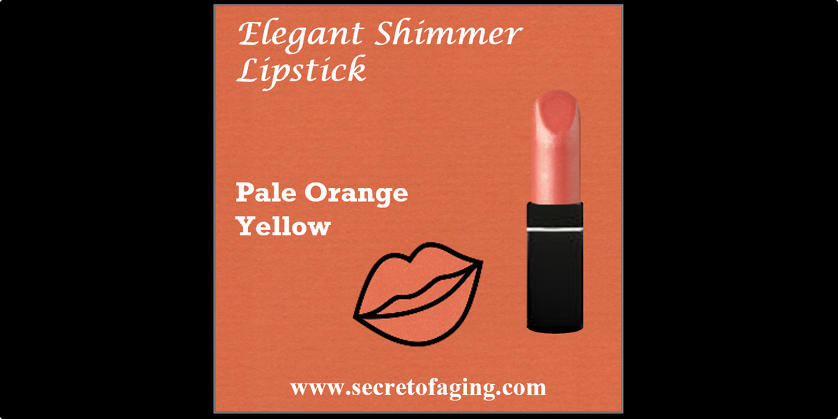 Pale Orange Yellow Elegant Shimmer Lipstick