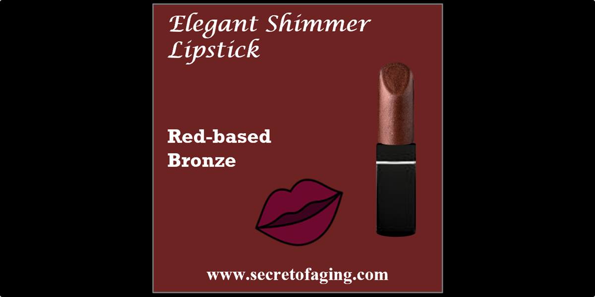 Red-based Bronze Elegant Shimmer Lipstick