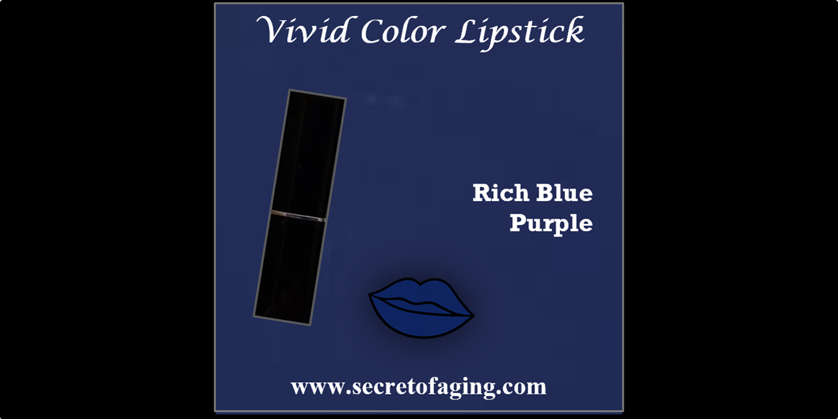 Rich Blue Purple Vivid Color Lipstick