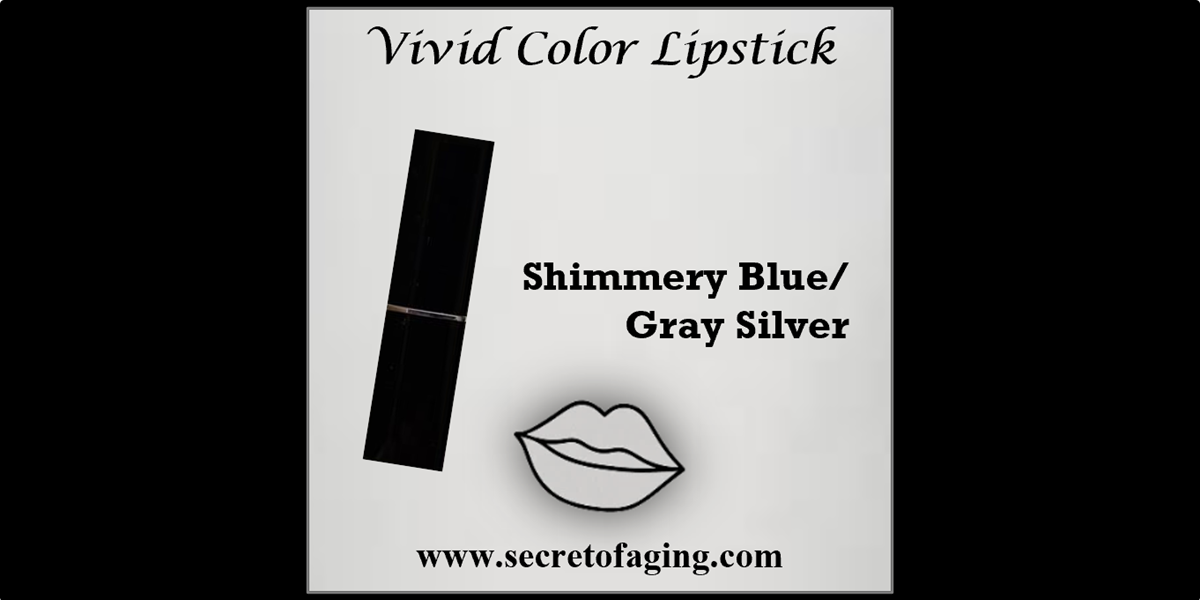 Shimmery Blue Gray Silver Lip Vivid Color Lipstick