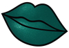 Shimmery Pine Green Lip