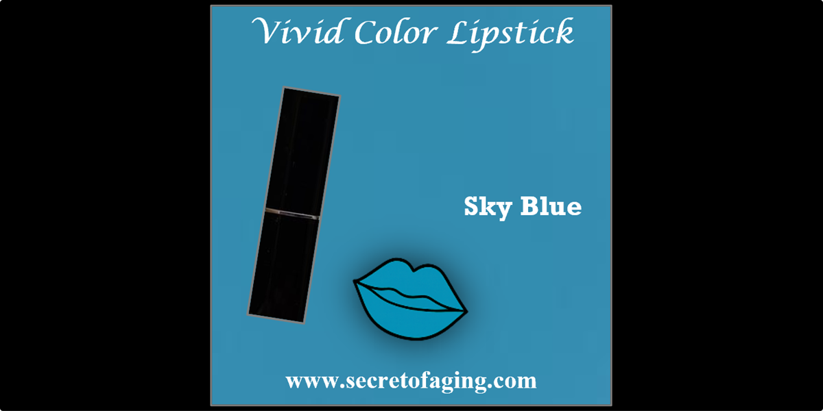 Sky Blue Vivid Color Lipstick