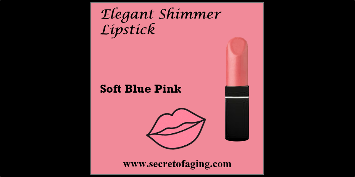 Soft Blue Pink Elegant Shimmer Lipstick
