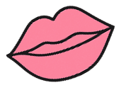 Soft Blue Pink Lips