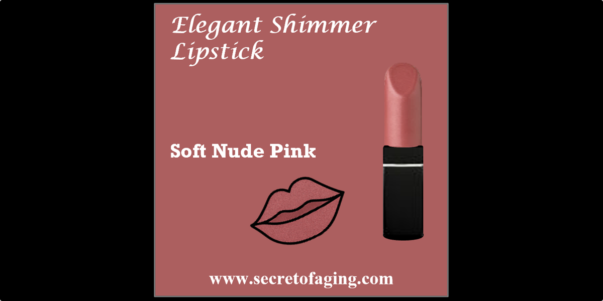 Soft Nude Pink Elegant Shimmer Lipstick