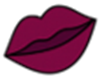 Berry Red with Blue UT Lip