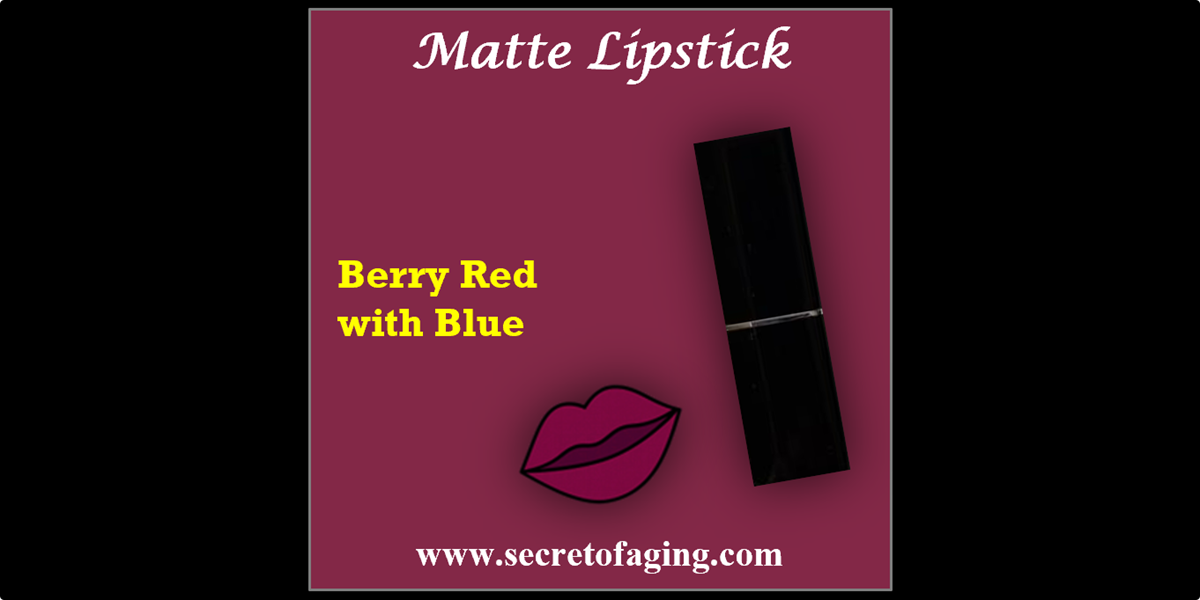 Berry Red with Blue UT Matte Lipstick