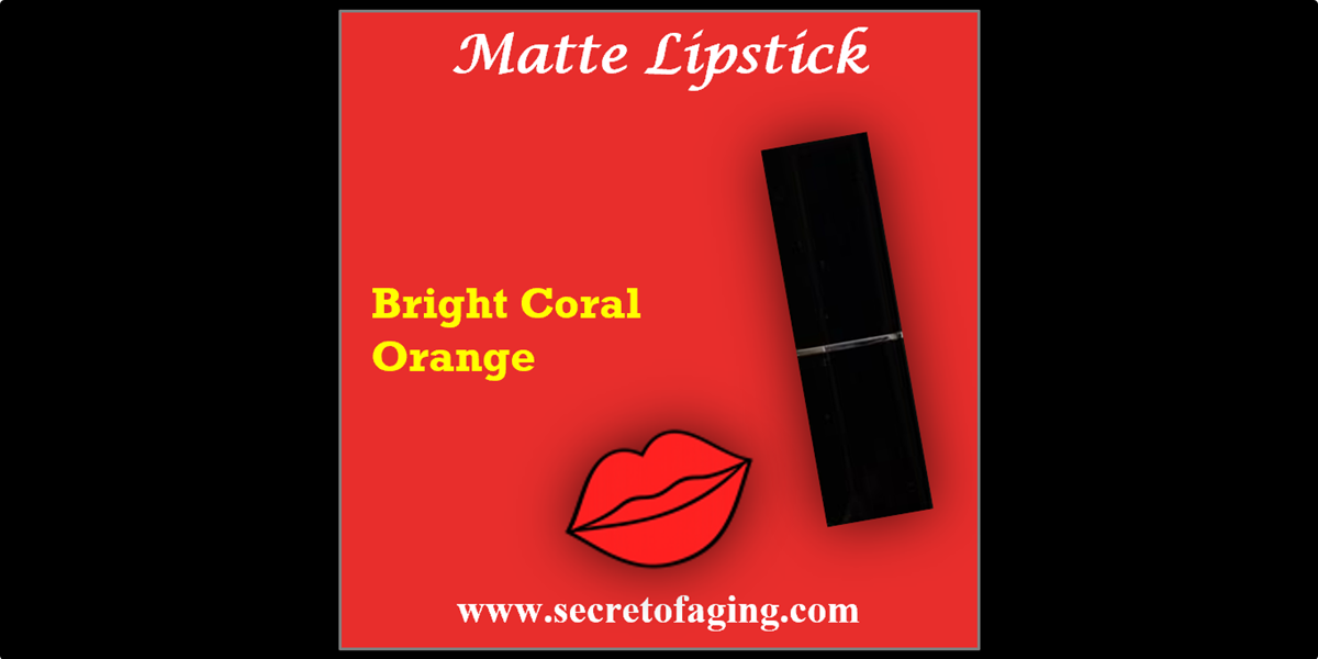 Bright Coral Orange Matte Lipstick