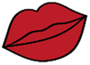 Bright Coral Red Lip