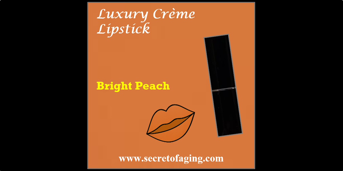Bright Peach Luxury Creme Lipstick