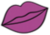 Bright Pink Purple Lip