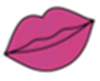 Bright Pink with Blue UT Lip