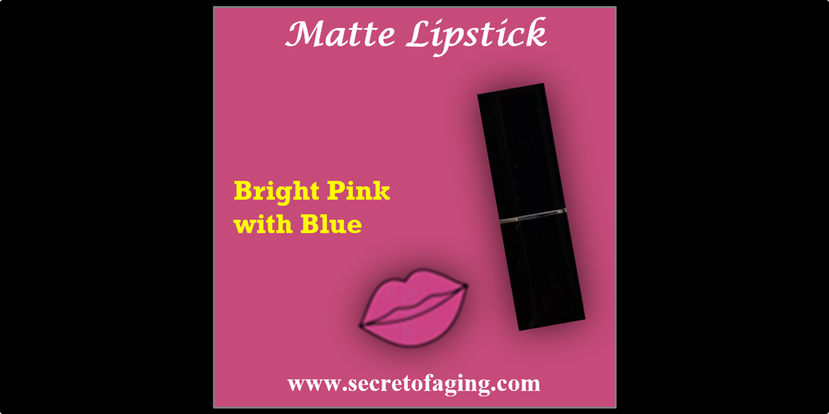 Bright Pink with Blue UT Matte Lipstick