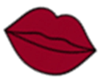 Bright Red Lip