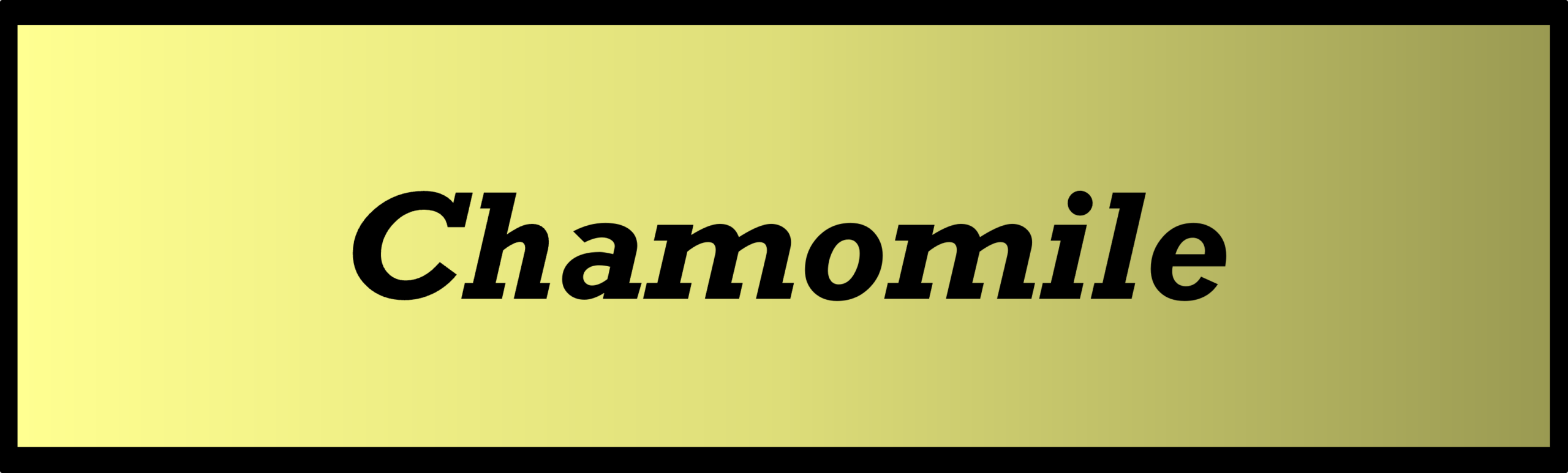 Chamomile by Secret of Aging
