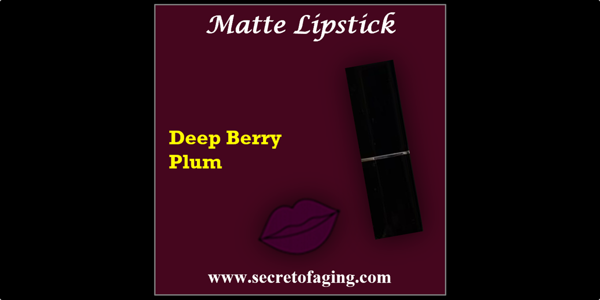 Deep Berry Plum Matte Lipstick