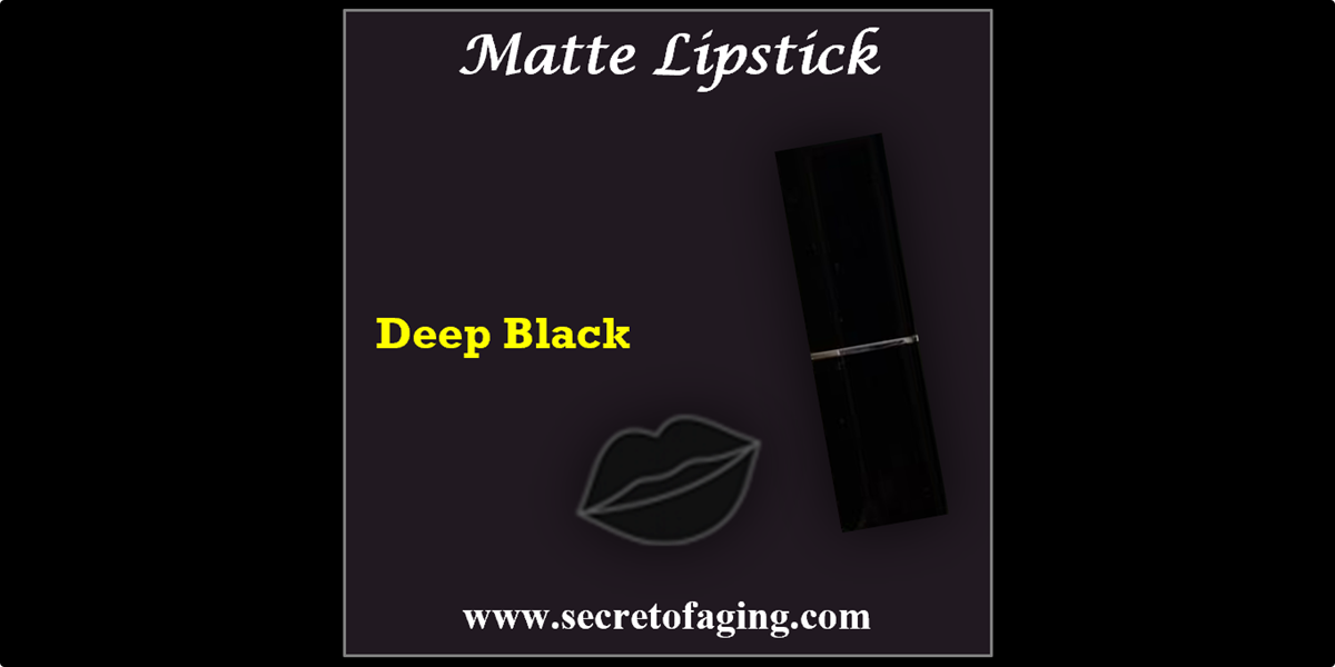 Deep Black Matte Lipstick