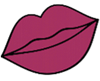 Deep Bold Pink with Blue UT Lip