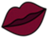 Deep Burnt Red Lip