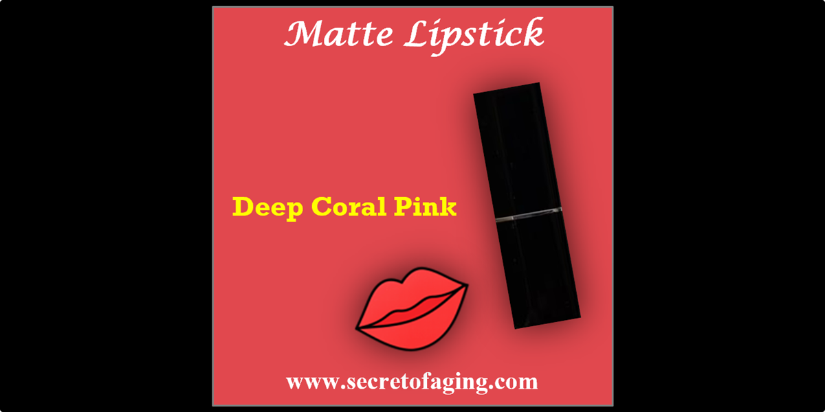 Deep Coral Pink Matte Lipstick