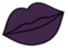 Deep Dark Purple Lip