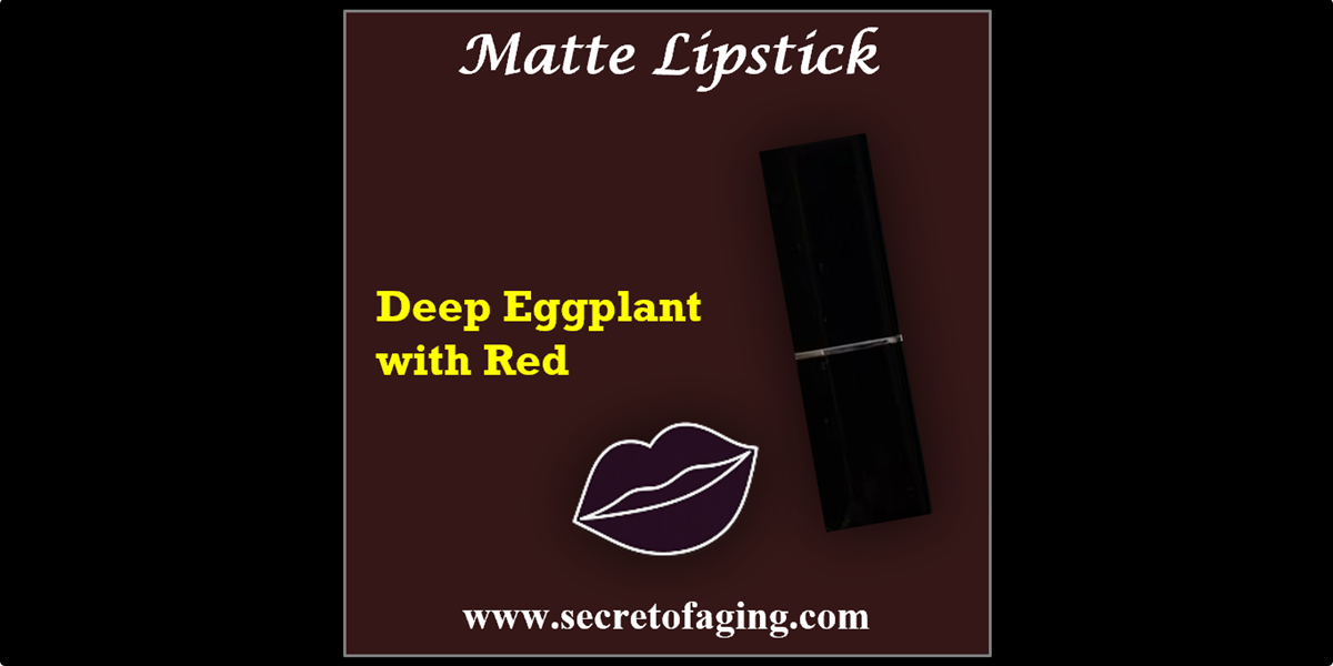 Deep Eggplant with Red UT Matte Lipstick