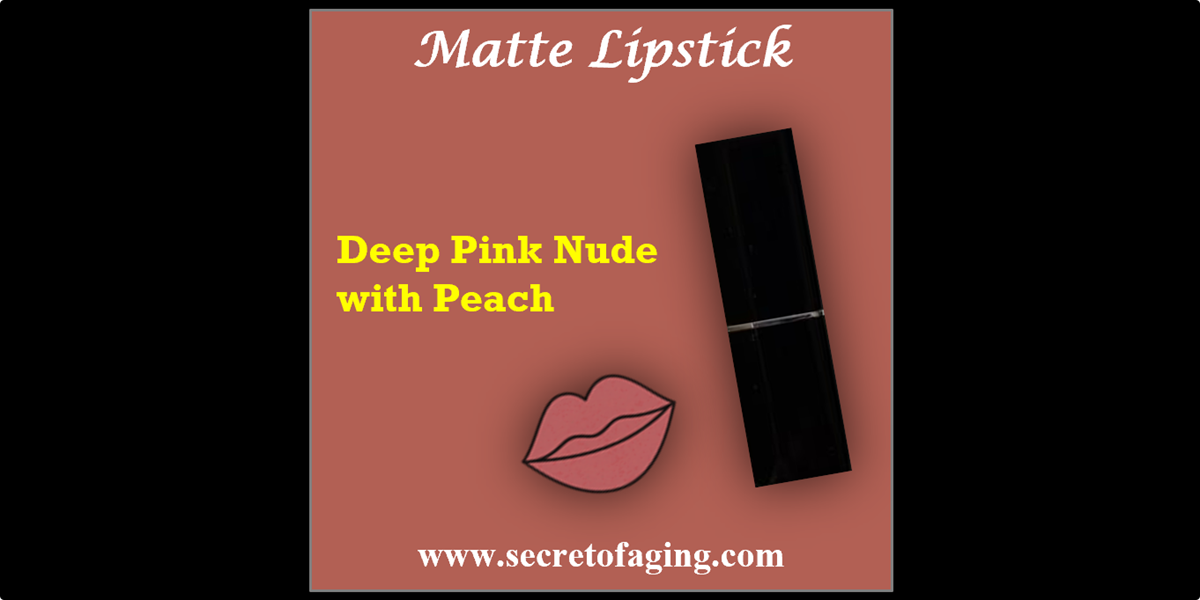 Deep Pink Nude with Peach UT Matte Lipstick