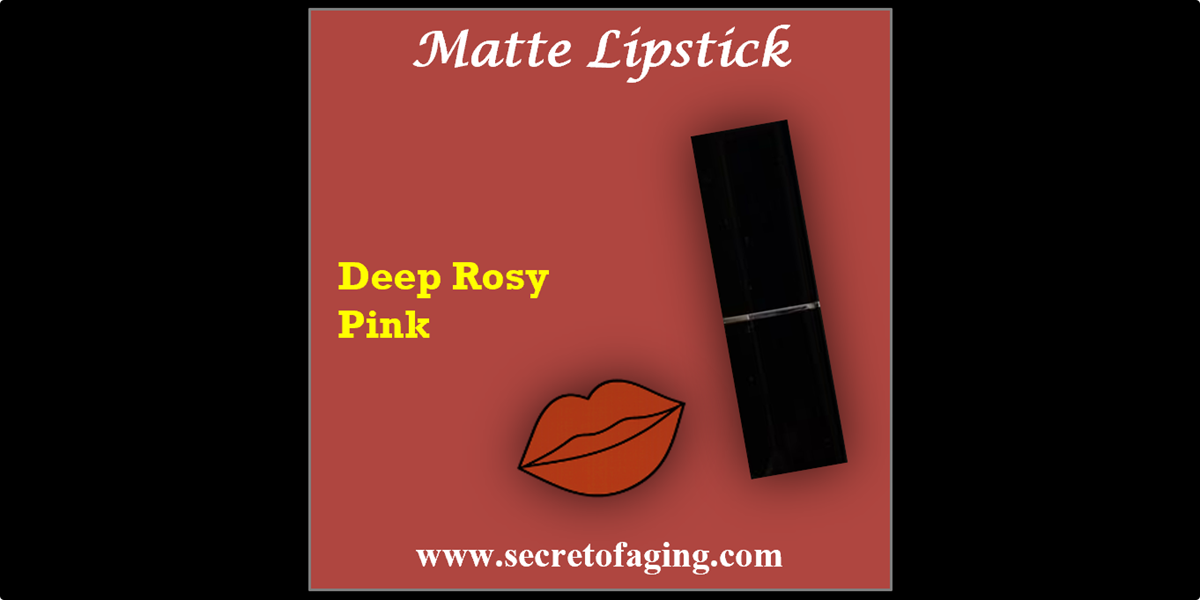 Deep Rosy Pink Matte Lipstick