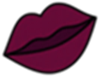 Deep Wine Red Lip