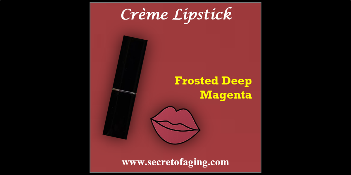 Frosted Deep Magenta Creme Lipstick
