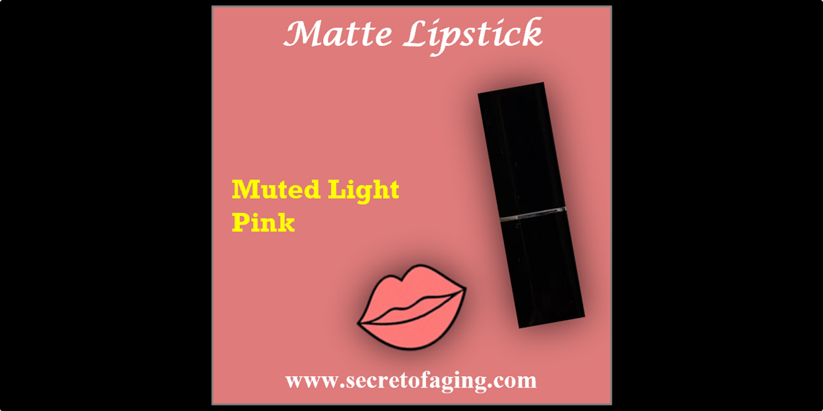 Muted Light Pink Matte Lipstick