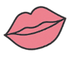 Pastel Blue Pink Lip
