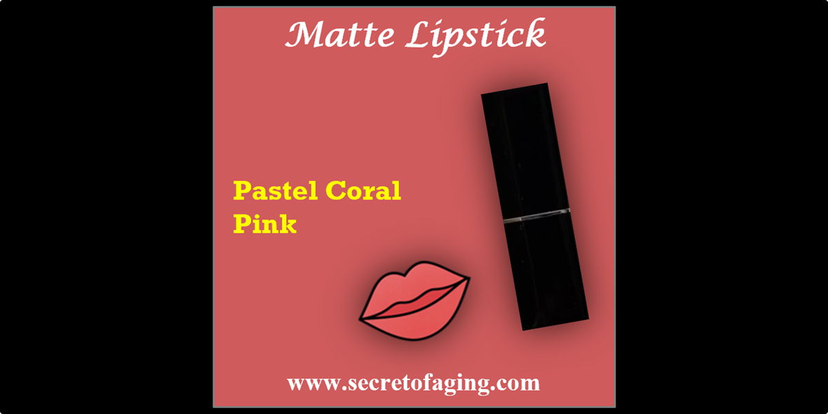 Pastel Coral Pink Matte Lipstick